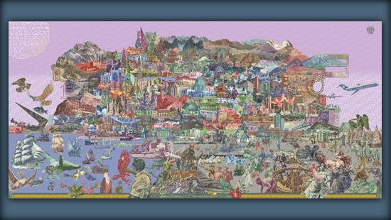 my new banknote-collages: 450 elements from 160 countries. CLICK IT